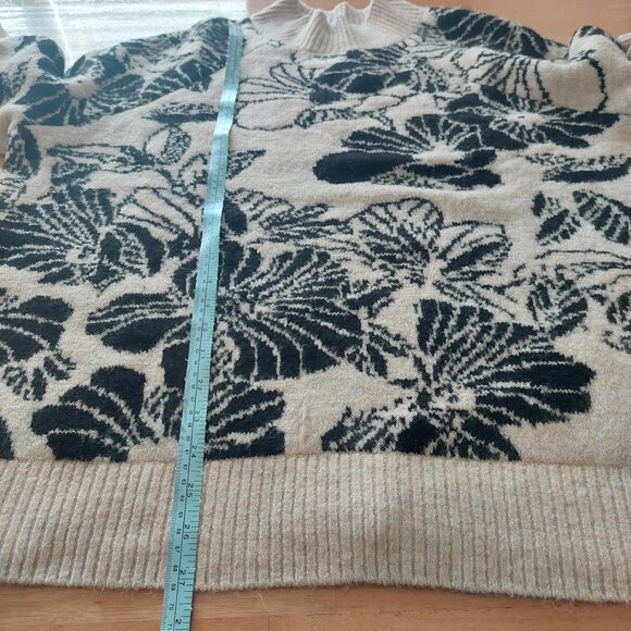 Liz Claiborne Plus Size Mock Neck Acrylic Blend Floral Sweater Women's Size 1X - Picture 10 of 12